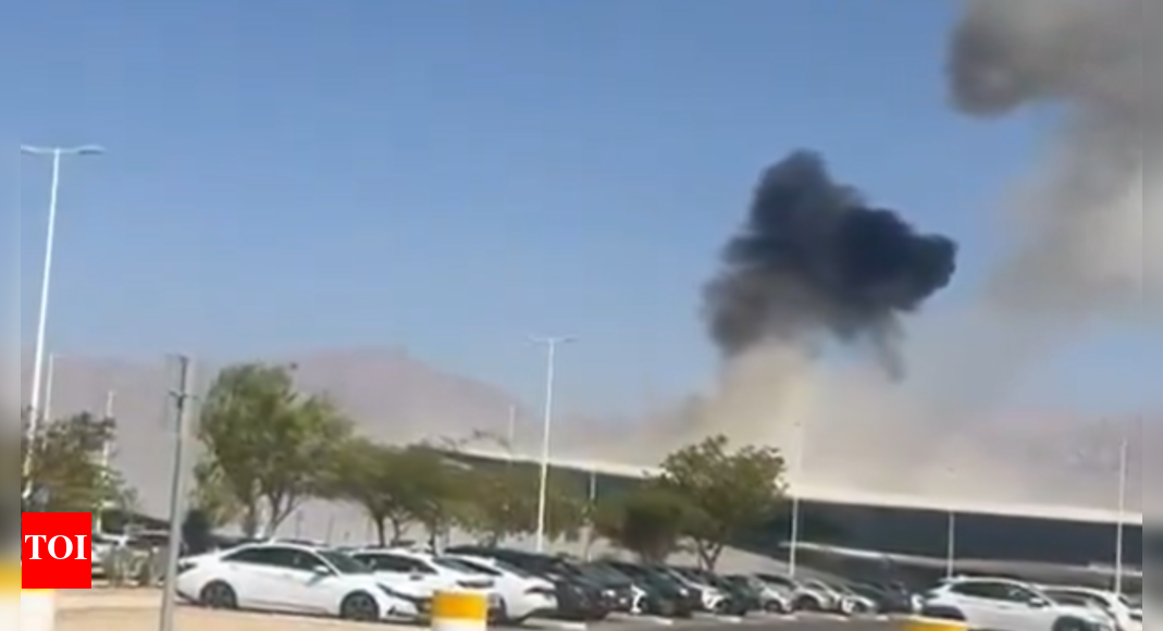 Houthi drone hits airport in southern Israel: Airspace shutdown; one injured - video - The Times of India
