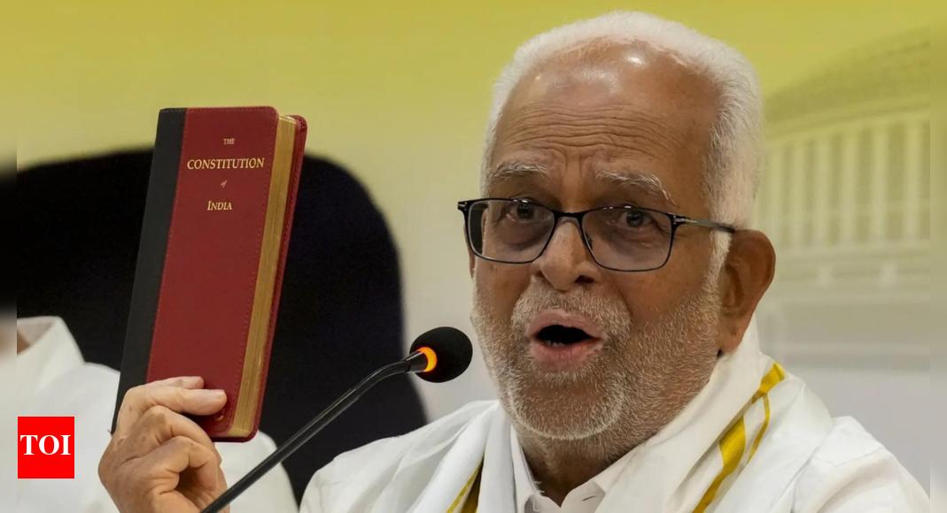 VP polls: B Sudarshan Reddy urges MPs for support; calls it a vote for ‘soul of India’