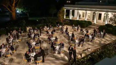  Trump debuts newly renovated Rose Garden Club, netizens react with surprise (pics inside)