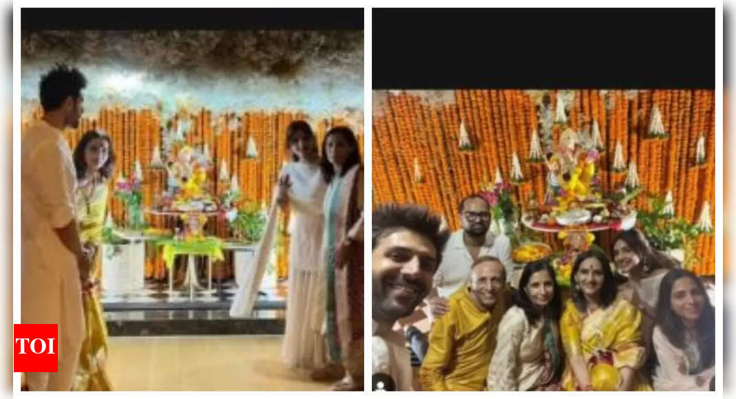 Kartik-Sreeleela celebrate Ganesh Chaturthi amid dating rumours