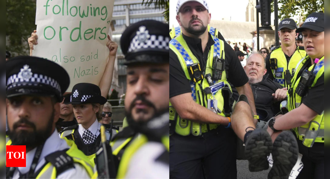 London protests: Nearly 900 Palestine Action supporters detained; government defends ban on group London protests: Nearly 900 Palestine Action supporters detained; government defends ban on group