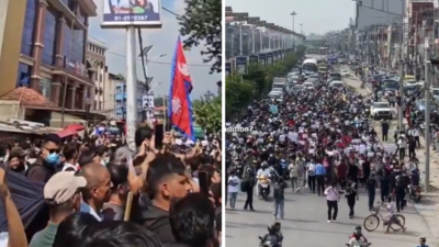 Facebook, YouTube, X banned in Nepal: GenZs take over Kathmandu streets - Watch