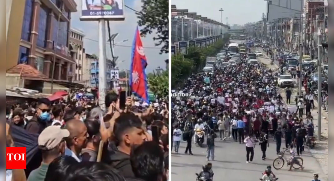 Facebook, YouTube, X banned in Nepal: GenZs take over Kathmandu streets - Watch