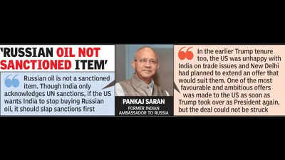 India had offered the best deal to US before the tariff war: Ex Indian ambassador to Russia