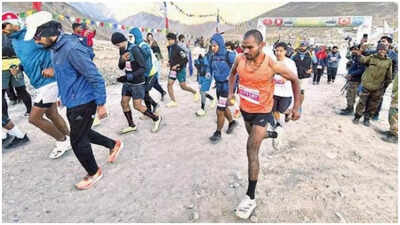 Delhi labourer is marathon champ