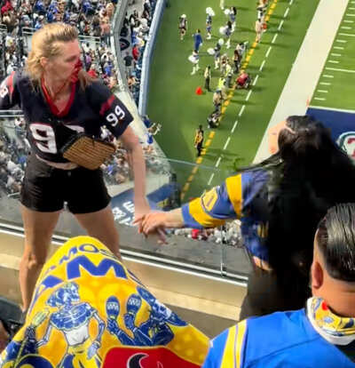 Bloodied Texans fan signals lawsuit after shocking Rams game melee