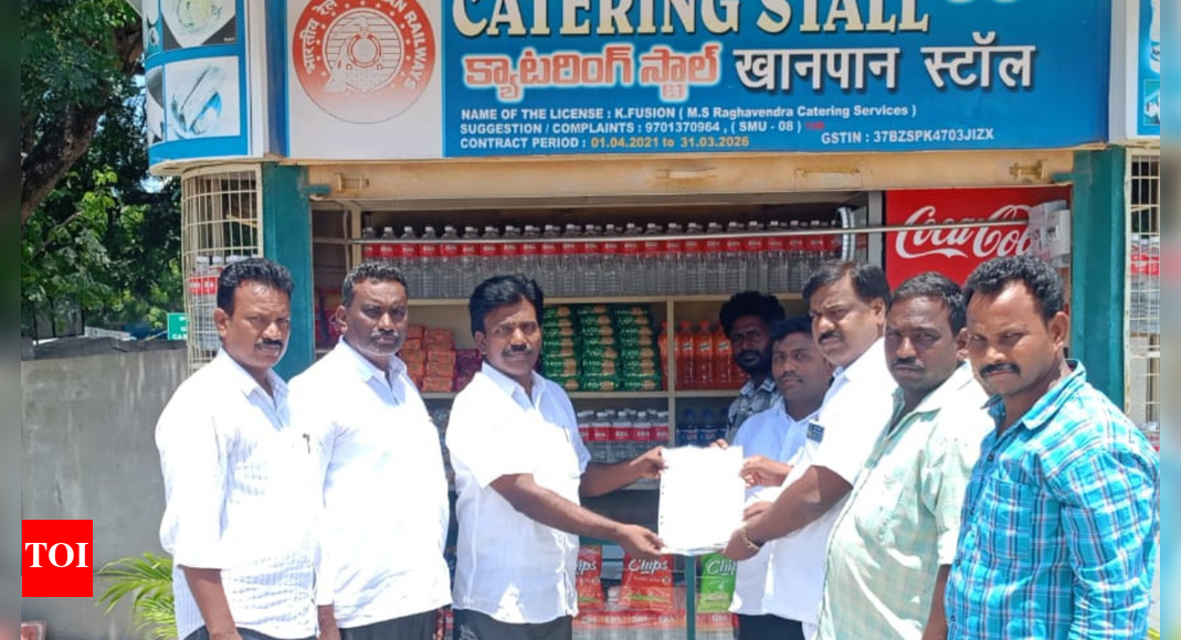 Nadikudi Railway Station's Raghavendra Catering Service receives National Food Safety Certificate for excellence