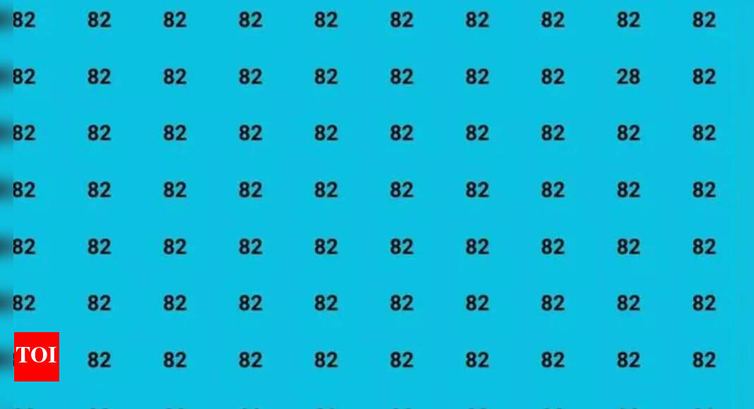 Optical Illusion: Can you spot the hidden 28 among the 82s in 7 seconds?