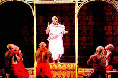 Ancient Buddhist music in a Bengali play
