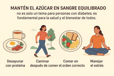 Cómo mantener tus niveles de azúcar en sangre equilibrados de forma natural — y sin ser diabético