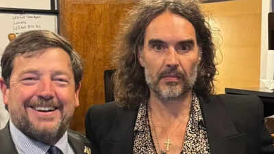 Ed Martin's post: Why is the photo of Donald Trump's pardon attorney with Russell Brand drawing ire? Backlash amid Epstein scandal