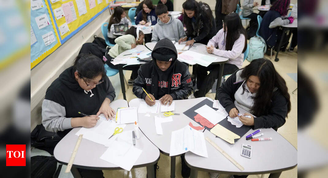 US high school students lose ground in maths and reading: Here’s why scores have hit a 20-year low - The Times of India