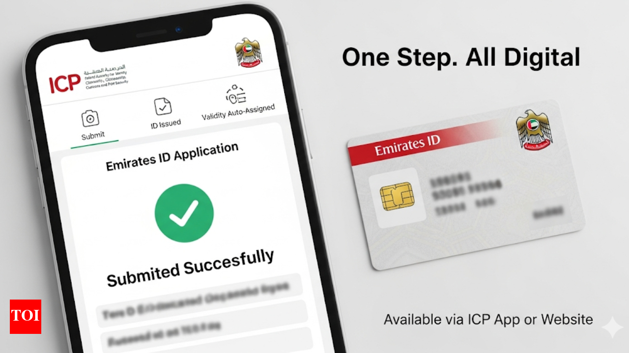 UAE: How to renew or replace your Emirates ID in just one step; Key details  inside | World News - The Times of India