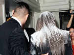 Kim Kardashian 'flour bombed'!