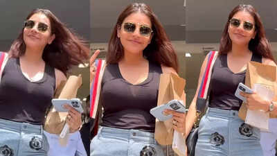 Kajal Aggarwal spotted in Mumbai; looks radiant in first outing after death hoax: PICS