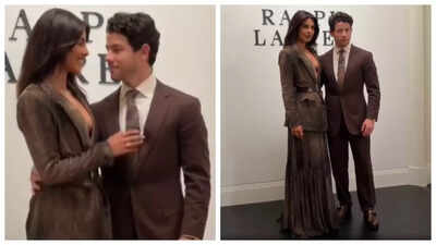 Priyanka Chopra and Nick Jonas' Ralph Lauren Fashion Week look reminds fans of their ICONIC Met Gala debut