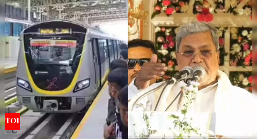 Bengaluru Metro row: CM Siddaramaiah 'promises' to rename Shivaji Nagar  station after St Mary | Bengaluru News - The Times of India