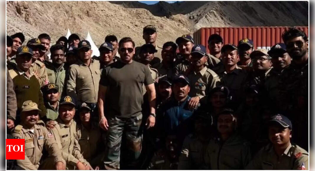 Battle of Galwan: Salman Khan shoots in Ladakh, shares photos with soldiers
