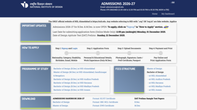 NID DAT 2026 registration begins: Check examination dates and direct link to apply here