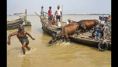 Ganga floods Buxar for fourth time this season