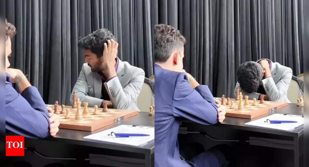 'This is not him': Head in hands, D Gukesh suffers third straight loss at FIDE Grand Swiss - watch