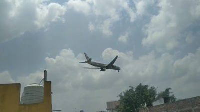  Air India One conducts successful trial landing at Indore Airport