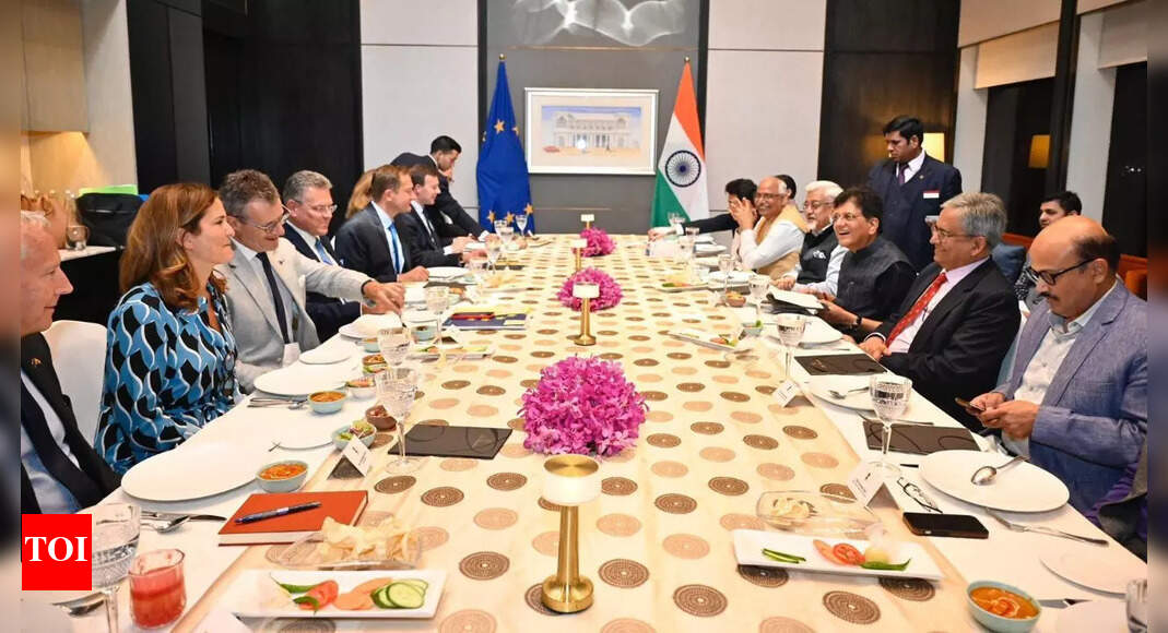 India-EU FTA: Piyush Goyal hosts European commissioners; both sides reaffirm commitment to 'early conclusion'
