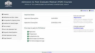 Kerala NEET PG 2025 counselling registration opens for 50% state quota seats; apply here