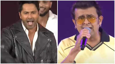 Varun Dhawan and Sonu Nigam rock YouTube Fan Fest 2025 dancing to the 'Bijuria' song from 'Sunny Sanskari Ki Tulsi Kumari' - Watch