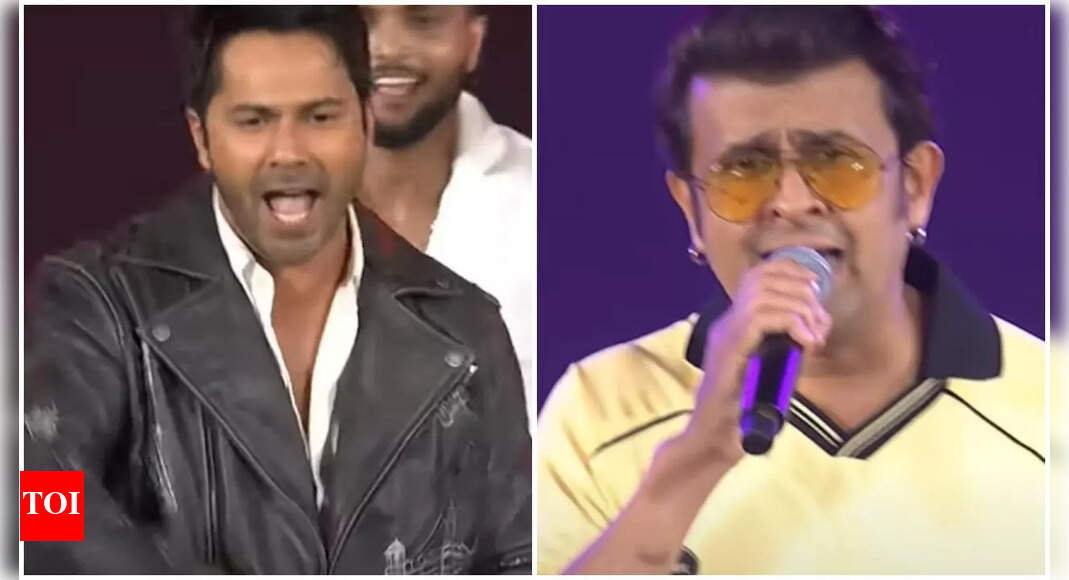 Varun Dhawan and Sonu Nigam rock YouTube Fan Fest 2025 dancing to the 'Bijuria' song from 'Sunny Sanskari Ki Tulsi Kumari' - Watch