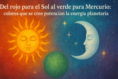 Del rojo para el Sol al verde para Mercurio: colores que se cree potencian la energía planetaria