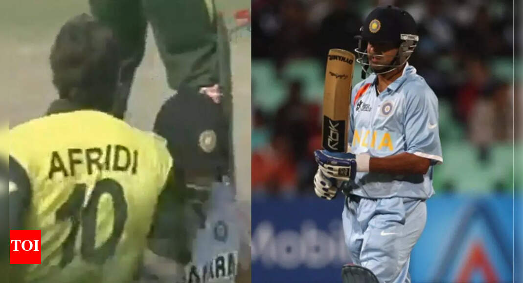 Choas in Kanpur! Gambhir, Shahid Afridi go blow to blow - viral video