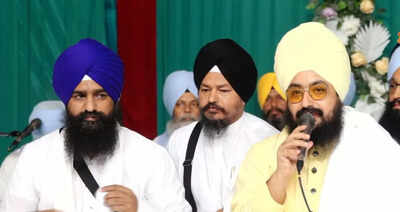Akal Takht's Gargajj shares stage with Dhadrianwala first time after lifting ban on latter for 'misinterpreting Gurbani'