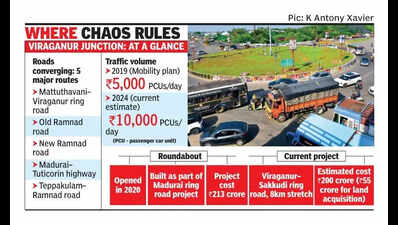 Flyover, not ring road, touted to decongest Viraganur jn