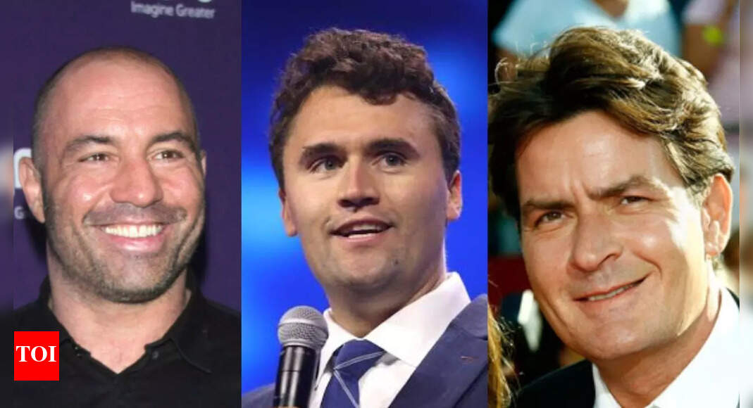 “People are so divided”: Joe Rogan and Charlie Sheen shocked as MSNBC suggests surprising explanation for Charlie Kirk shooting