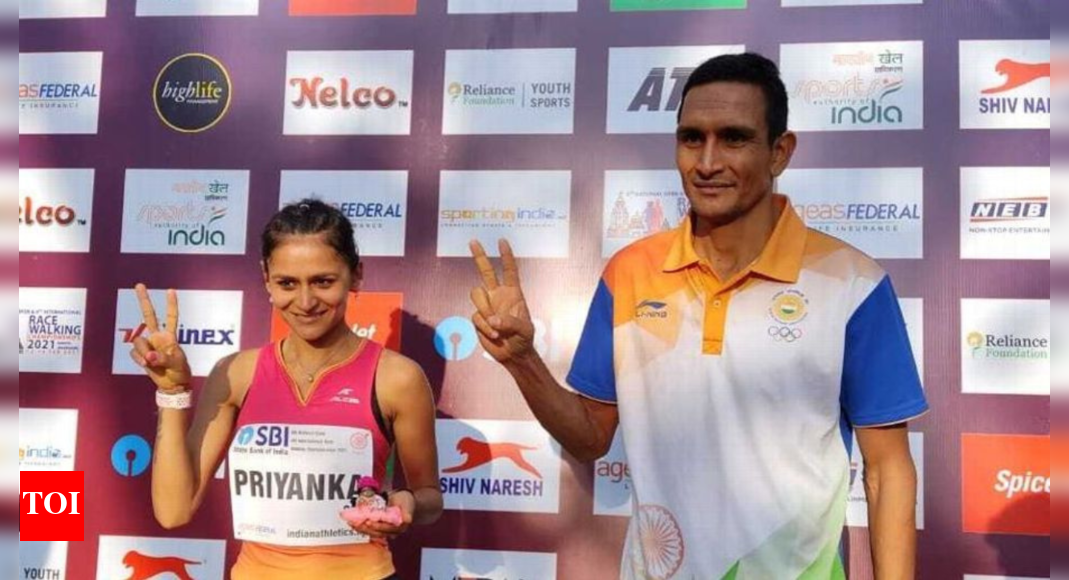 World Athletics Championships: India’s Sandeep Kumar 23rd, Priyanka 24th in 35km race walk