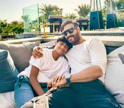 Ajay Devgn wishes his 'strongest critic, softest corner' Yug on 15th birthday