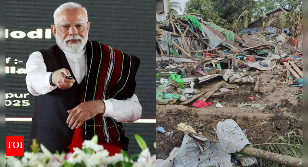 Evening news wrap: PM Modi visits Manipur, meets violence victims; 19 students killed in Myanmar airstrike & more