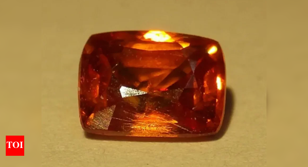 From forgotten valley to museum: This rare, tiny orange gem from the 'valley of rubies' is the only one of its kind across the world