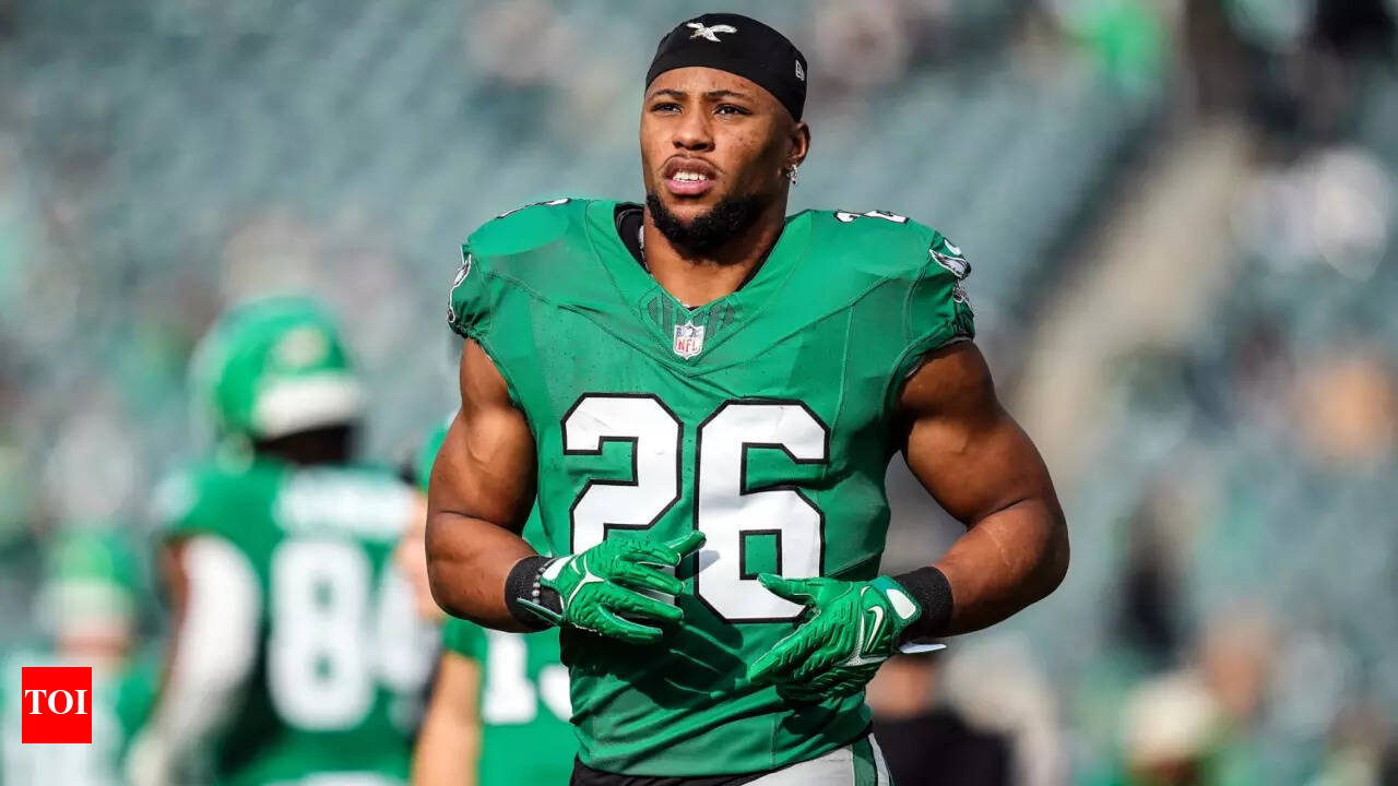 Saquon Barkley fires back at Chiefs defense with bold warning before Super  Bowl rematch | NFL News - The Times of India