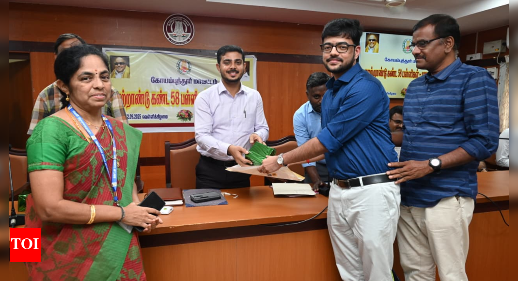 PG NEET 2025 Coimbatore district topper felicitated