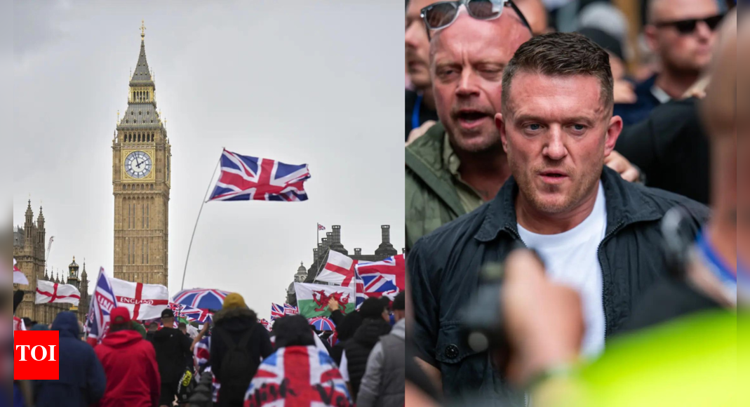 'Unite the Kingdom': Over lakh join Tommy Robinson’s rally in London; mourn Charlie Kirk's death