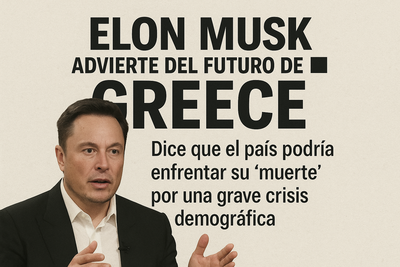 Elon Musk advierte sobre la “muerte” de Grecia debido a la crisis demográfica