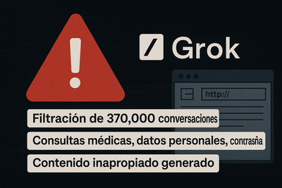 Más de 370,000 conversaciones filtradas: Grok AI, el chatbot de Elon Musk, expone datos privados en la web