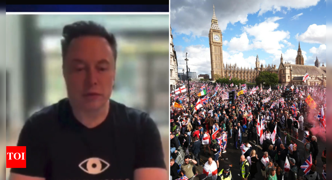 <div>'Fight back or die': Elon Musk's strong message at UK anti-immigration protest - watch</div>