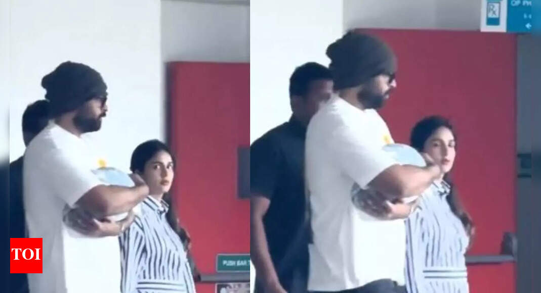 Varun Tej and Lavanya Tripathi leave hospital, shield their new born from paparazzi - Watch viral video