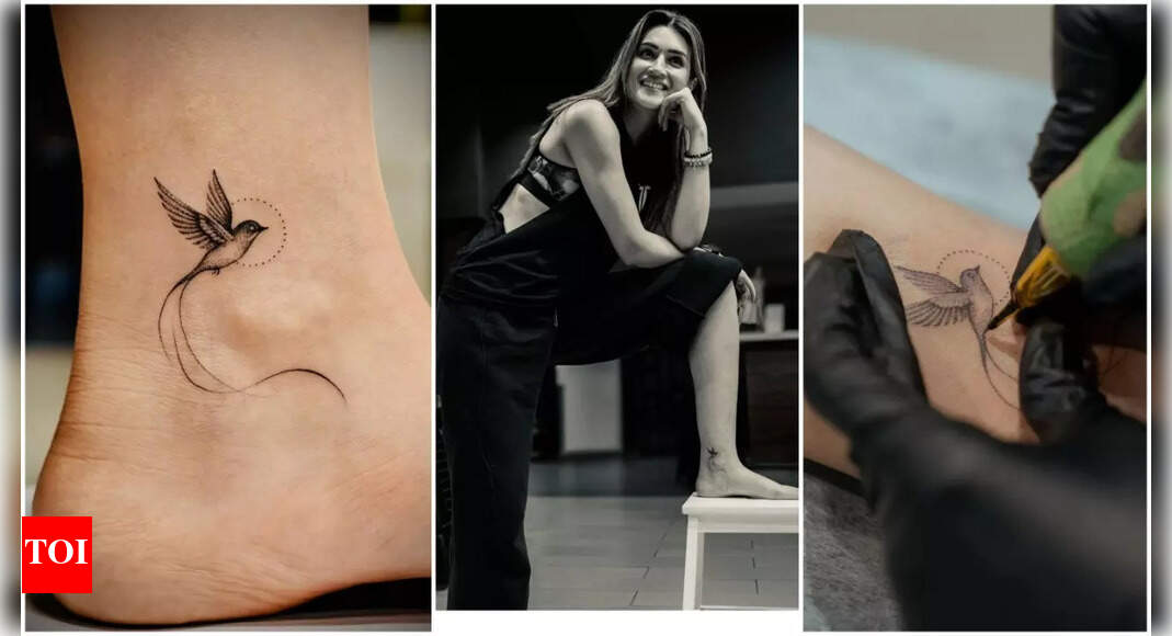 Kriti Sanon marks her first tattoo, inspired by her National Award-Winning role in Mimi
