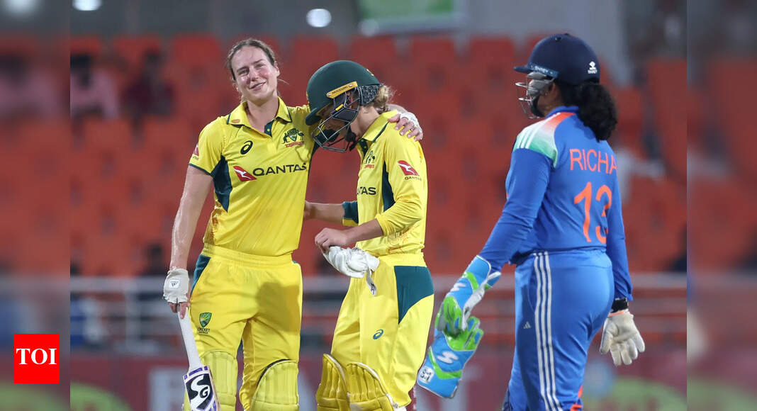 Butter-fingered India drop catches as Oz clinch first Women's ODI