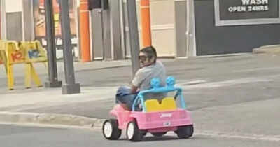 Boozed-Up Man BUSTED In Pink BARBIE Car, Police Say License Suspended
