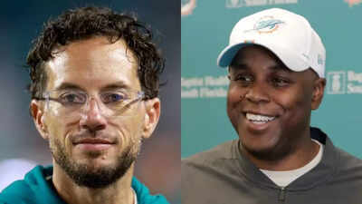 Miami Dolphins home opener interrupted by banner slamming Chris Grier and Mike McDaniel